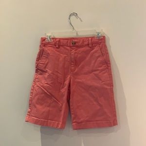 Boys khaki salmon shorts vineyard vines 14